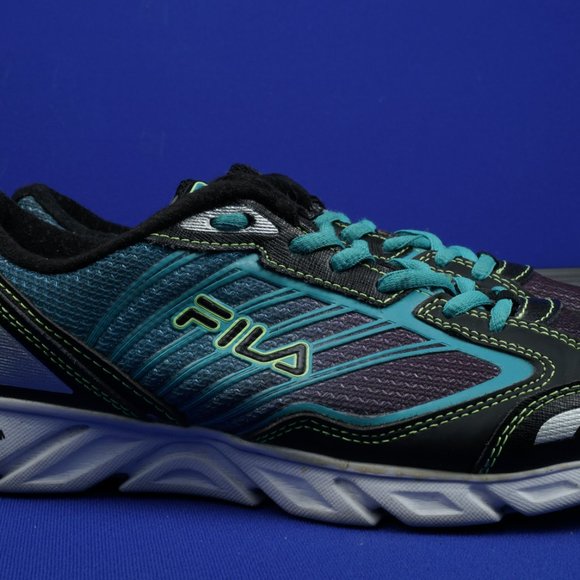 FILA Cool Max Women's 6 M Aqua Black Athletic Running Shoes DLS Foam - Picture 13 of 16